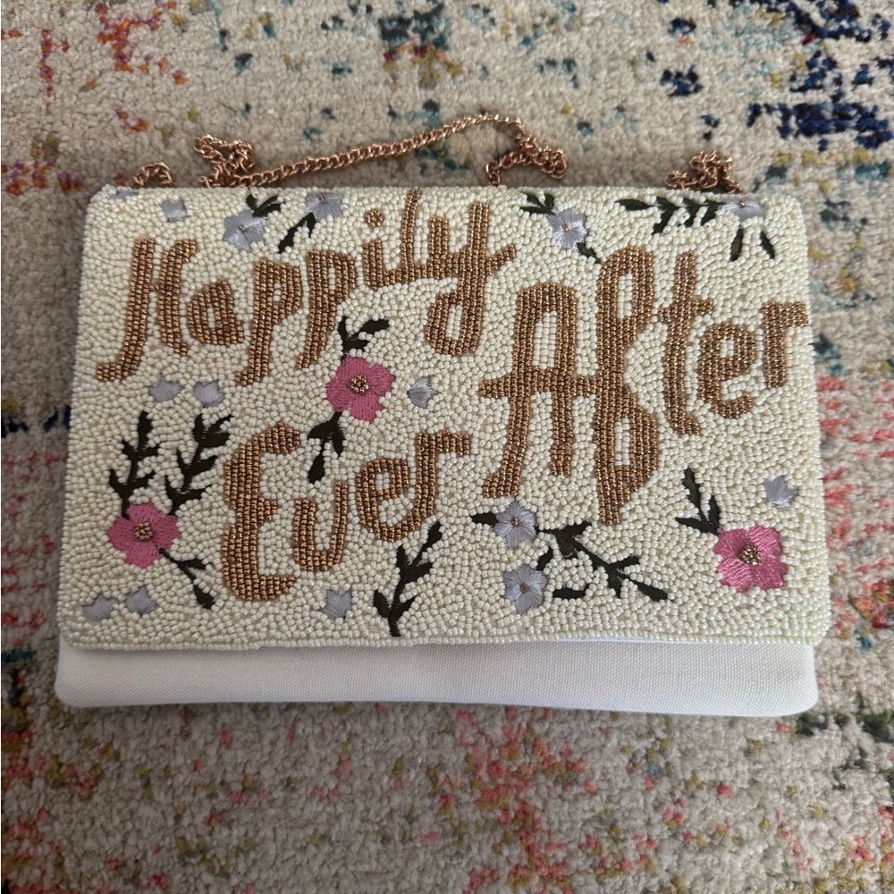 Beaded 'Happily Ever After' Clutch